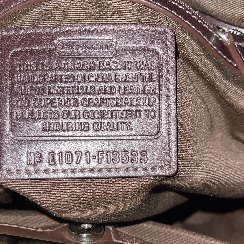 Coach Signature Brown and Tan Tote